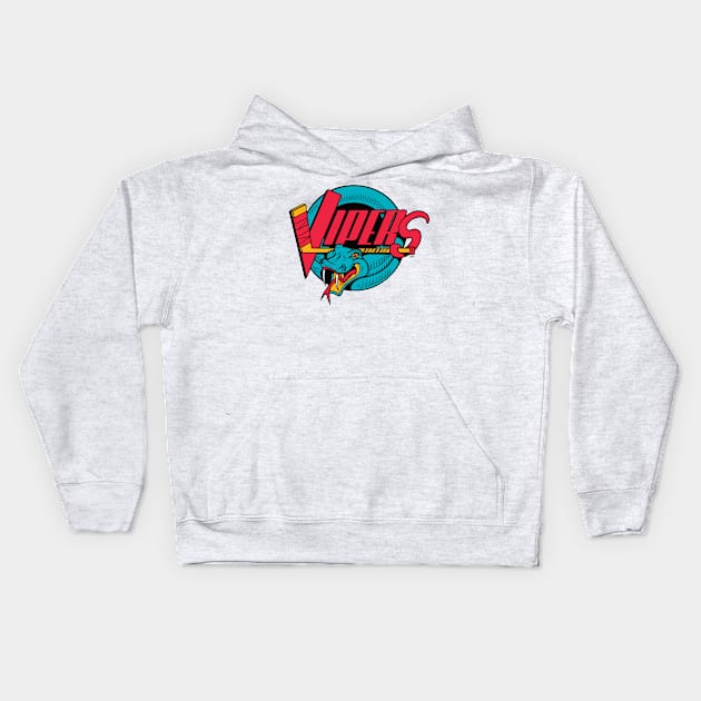 Detroit Vipers Kids Hoodie by MindsparkCreative